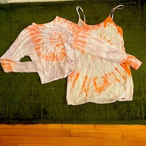 Beautiful mini dress and matching cropped sweatshirt from n:philanthropy